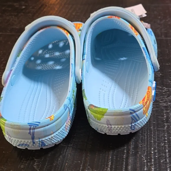 Crocs Blue Graphic Clogs - Picture 3 of 4